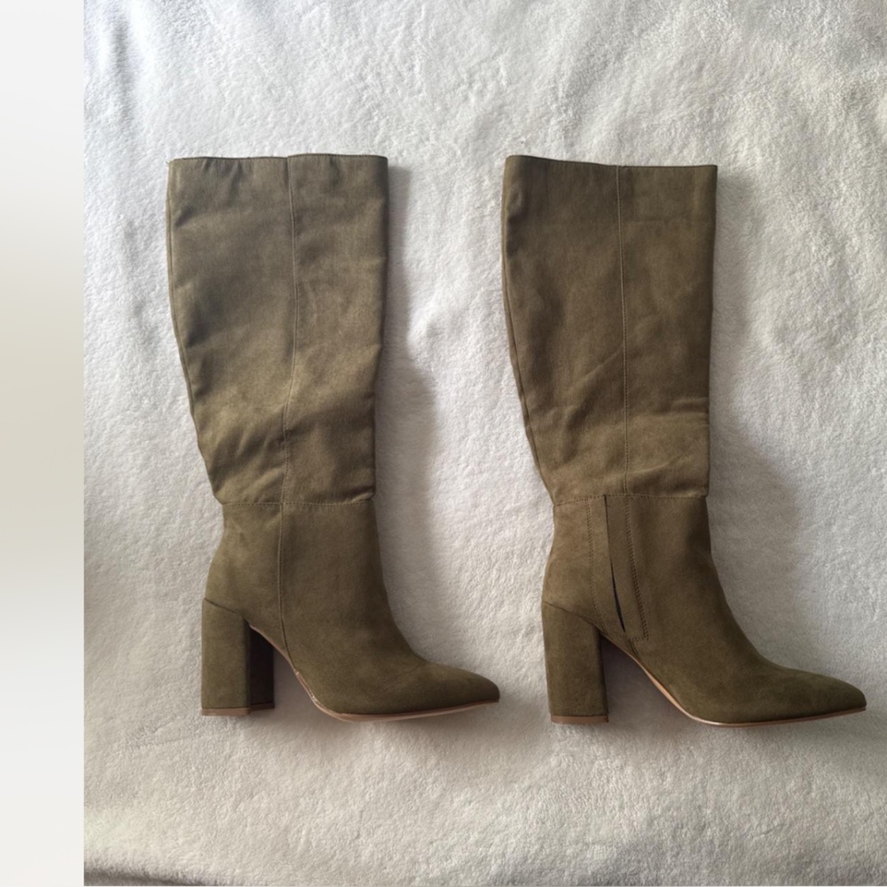 Lulu's KATANA Olive Heeled Boots *BRAND NEW*